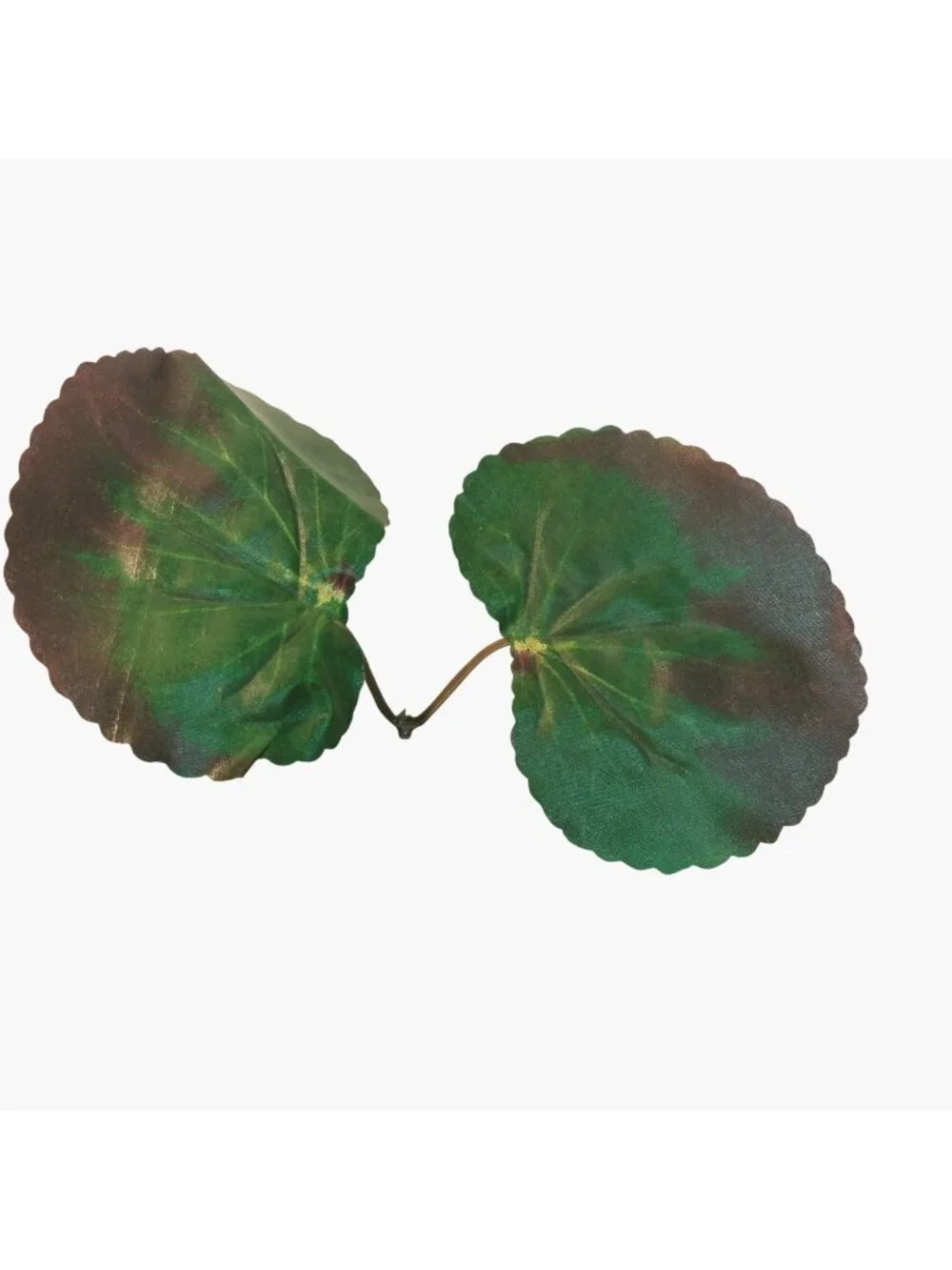 Artificial Begonia Leaf Green Red Crafts Floral Arrangements DIY